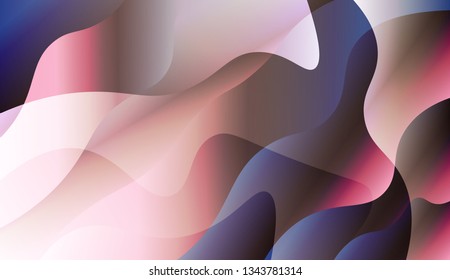Abstract Shiny Waves. For Your Design Wallpapers Presentation. Vector Illustration with Color Gradient
