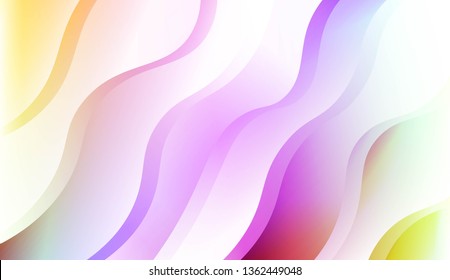 Abstract Shiny Waves. For Your Design Ad, Banner, Cover Page. Vector Illustration with Color Gradient