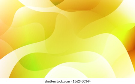 Abstract Shiny Waves. For Your Design Ad, Banner, Cover Page. Vector Illustration with Color Gradient