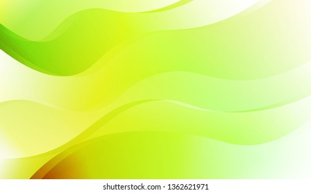 Abstract Shiny Waves. For Your Design Ad, Banner, Cover Page. Vector Illustration with Color Gradient
