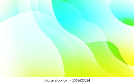 Abstract Shiny Waves. For Your Design Ad, Banner, Cover Page. Vector Illustration with Color Gradient