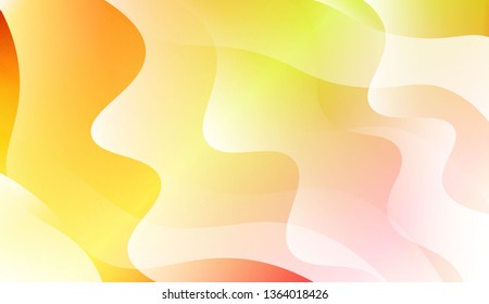 Abstract Shiny Waves. For Your Design Ad, Banner, Cover Page. Vector Illustration with Color Gradient