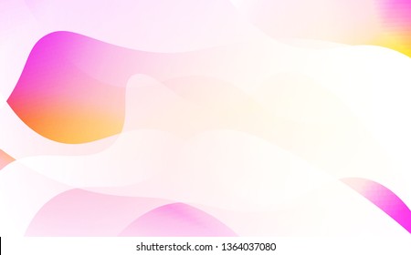 Abstract Shiny Waves. For Your Design Ad, Banner, Cover Page. Vector Illustration with Color Gradient