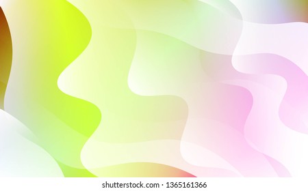 Abstract Shiny Waves. For Your Design Ad, Banner, Cover Page. Vector Illustration with Color Gradient