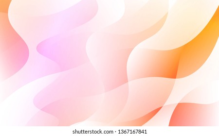 Abstract Shiny Waves. For Your Design Ad, Banner, Cover Page. Vector Illustration with Color Gradient