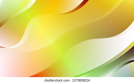 Abstract Shiny Waves. For Your Design Ad, Banner, Cover Page. Vector Illustration with Color Gradient