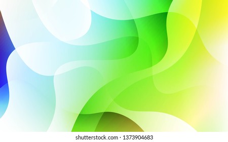 Abstract Shiny Waves. For Your Design Ad, Banner, Cover Page. Vector Illustration with Color Gradient