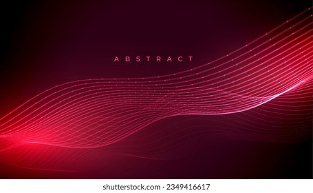 abstract shiny wavy lines background for modern backdrop vector