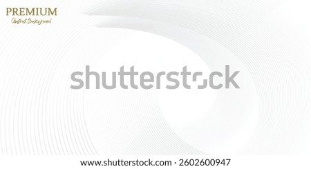 Abstract Shiny white swirl curve lines design. Spiral lines. Geometric oval pattern. Futuristic technology concept. act white background with glowing curved lines. Shiny gray swirl curve lines design.