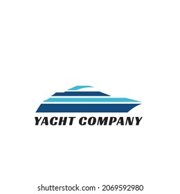 Abstract Shioulette Ship Logo applied for Yacht Company logo design.