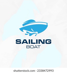 Abstract ship sail boat Logo template for your business
