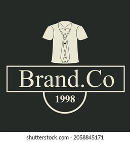 abstraktes Hemd, Vektorlogo-Design für Marke, Bekleidungsgeschäft, Unternehmen, Boutique, Mode und Mode-Design-Logo
