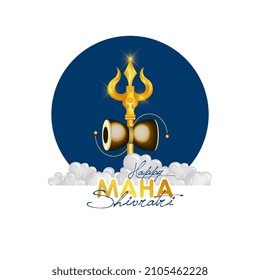 Abstract Shivratri Greeting Card Design.vector illustration