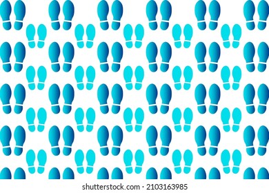 Abstract Shoe Footprint Pattern Background