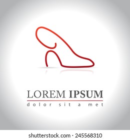 Abstract shoe logo sample