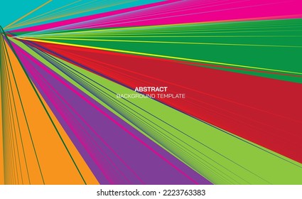 Abstract shooting motion vidvid colors background punchy vector design. Funny colorful invitation template.