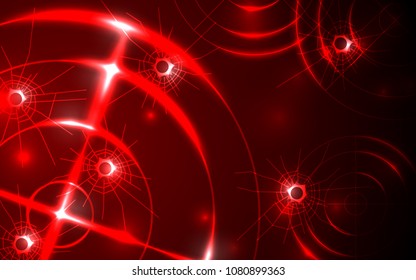Abstract shooting range with bullet hole on red background vector illustration. Success business target goal solutions concept.