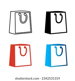 Abstract Shopping Bag Silhouette Illustration, can be used for business designs, presentation designs or any suitable designs.