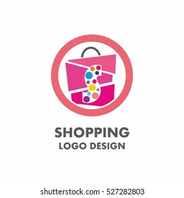 Abstract shopping logo
