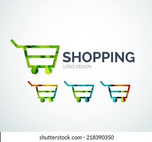 Shopping Chart Retail Online Shopping Logo Stock Vector (Royalty Free ...