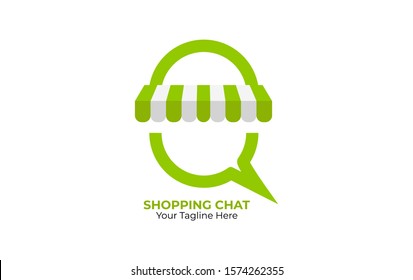 abstract shopping logo, online shop logo