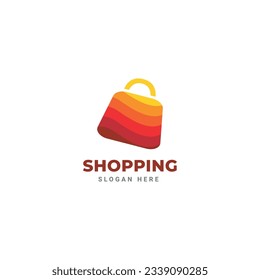 Abstract shopping logo. Online shop logo