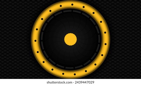 Abstract shutter aperture concept background, vector illustration