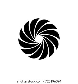 Abstract Shutter Logo Design Stock Vector (Royalty Free) 725196394 ...