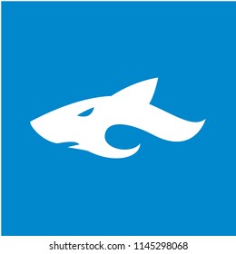 Abstract sign of the Blue Shark