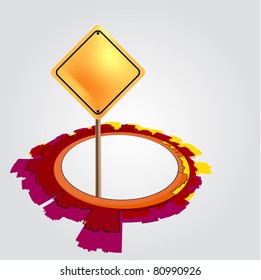 abstract sign board