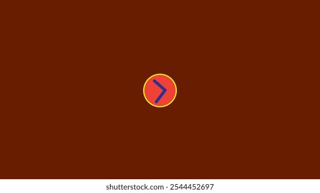 Abstract  sign design,Right vector icon.