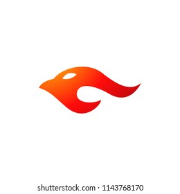 Abstract sign of the Flame bird