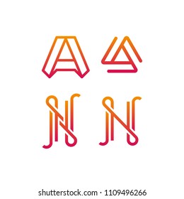 abstract sign in the form of letters