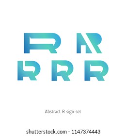 abstract sign in the form of letters