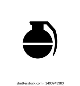abstract sign of Grenade. Isolated Vector Sign