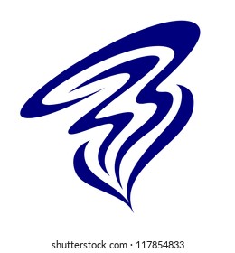Abstract sign. Illustration on white background for design