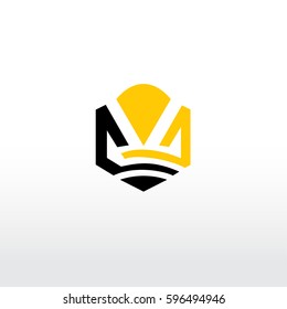 Abstract Sign In Location Logo