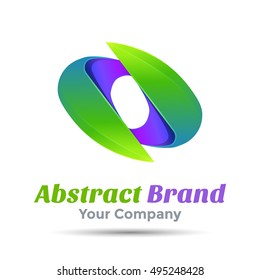 Abstract Sign Logo Template. Vector business icon. Corporate branding identity design illustration for your company. Creative abstract concept.