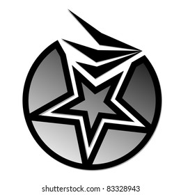 Abstract sign representing excellence