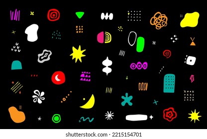 abstract sign and symbol collection , vector background design element   
