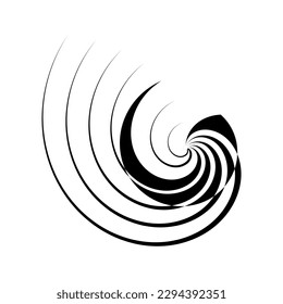 abstract sign, symbol, emblem, icon, geometric dynamic pattern, vector design element