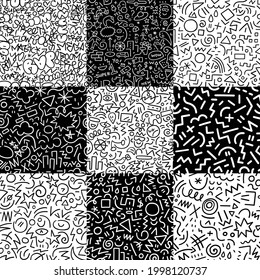   símbolo y signo abstractos conjunto de patrones sin fisuras
