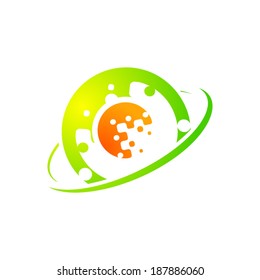 Abstract sign technology Branding Identity Corporate vector logo design template Isolated on a white background