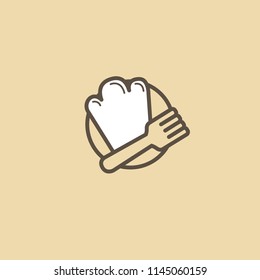 Abstract sign, vector logotype, editable design minimalist icon