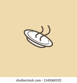 Abstract sign, vector logotype, editable design minimalist icon