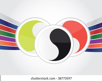 abstract sign - yin yang