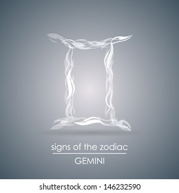 Abstract sign of the zodiac - Gemini