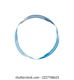 abstraktes Symbol des Signalkreises 1 Logo