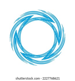 abstract signal circle 3 logo icon