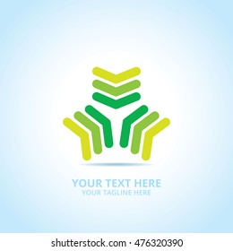 Abstract signal logo, design concept, emblem, icon, flat logotype element for template.
